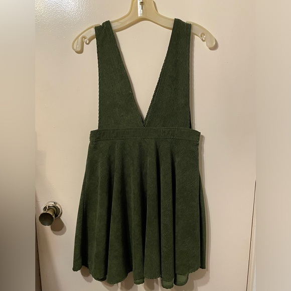 EUC Frille Rose Green Corduroy A-Line Dress - Picture 2 of 5